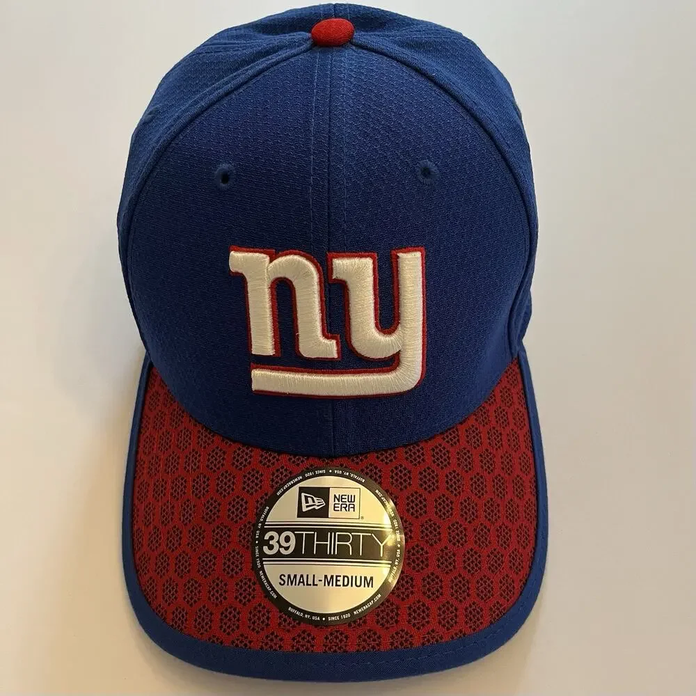 New York Giants NY NEW ERA 2017 Sideline Official 39THIRTY Flex Hat Cap NFL S/M